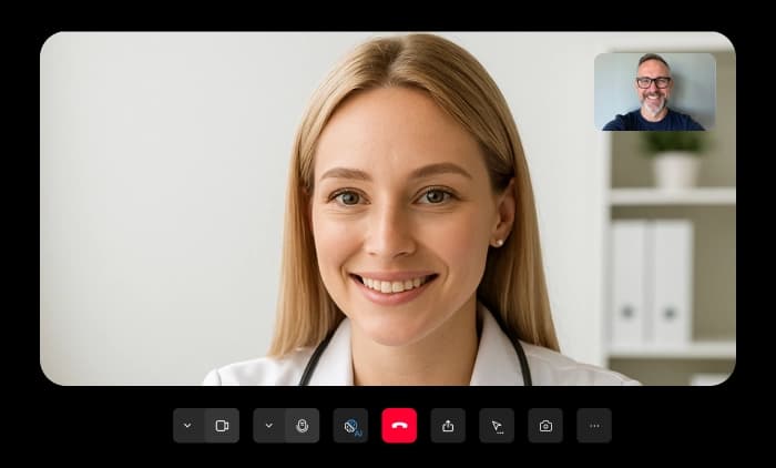 Video Call mockup